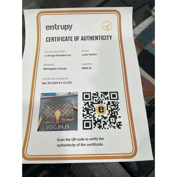 Louis Vuitton Cartouchiere Monogram Crossbody With Authenticity - Picture 12 of 12